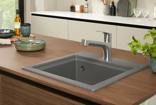 Bild von VILLEROY BOCH Junis Shower Küchenarmatur, aus Edelstahl, Edelstahl massiv #928100LC