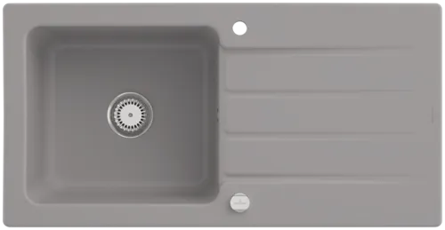 Bild von VILLEROY BOCH Architectura 60 Einbauspüle, inklusive Ablaufgarnitur mit Excenterbetätigung, aus Keramik, 1000 x 510 mm, Fossil CeramicPlus #336002KD