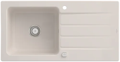 VILLEROY BOCH Architectura 60 Einbauspüle, inklusive Ablaufgarnitur mit Excenterbetätigung, aus Keramik, 1000 x 510 mm, Crema CeramicPlus #336002KR, Bild 2