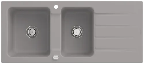 Bild von VILLEROY BOCH Architectura 80 Einbauspüle, inklusive Ablaufgarnitur mit Excenterbetätigung, aus Keramik, 1160 x 510 mm, Fossil CeramicPlus #338002KD