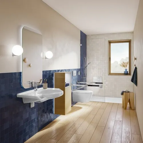 Bild von VILLEROY BOCH ViCare Waschbecken ViCare, 810 x 560 x 185 mm, Weiß Alpin CeramicPlus, ohne Überlauf #412081R1