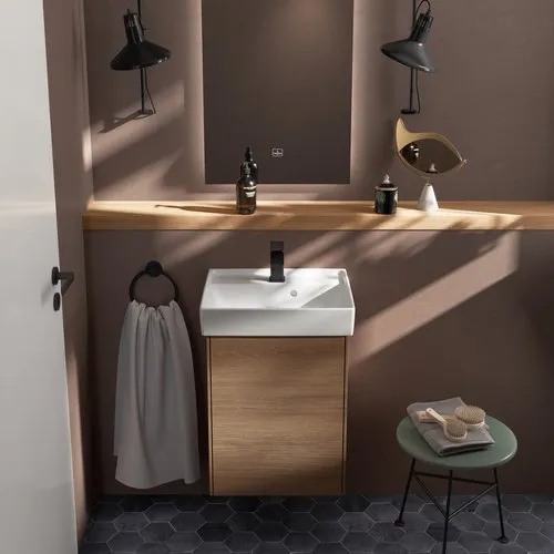 Bild von VILLEROY BOCH Collaro Handwaschbecken, 500 x 400 x 150 mm, Weiß Alpin CeramicPlus, mit Überlauf #433450R1