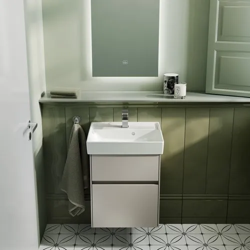 Bild von VILLEROY BOCH Collaro Handwaschbecken, 500 x 400 x 150 mm, Weiß Alpin CeramicPlus, mit Überlauf #433450R1