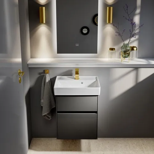 Bild von VILLEROY BOCH Collaro Handwaschbecken, 500 x 400 x 150 mm, Weiß Alpin CeramicPlus, mit Überlauf #433450R1