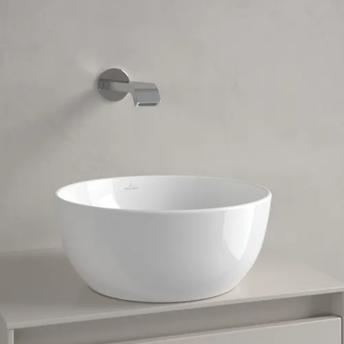 Bild von VILLEROY BOCH Artis Aufsatzwaschbecken, 325 x 325 x 135 mm, Weiß Alpin, ohne Überlauf #43893201