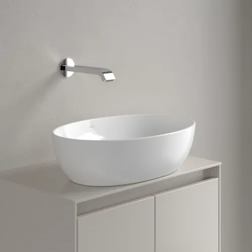 Bild von VILLEROY BOCH Artis Aufsatzwaschbecken, 480 x 325 x 135 mm, Stone White CeramicPlus, ohne Überlauf #438848RW