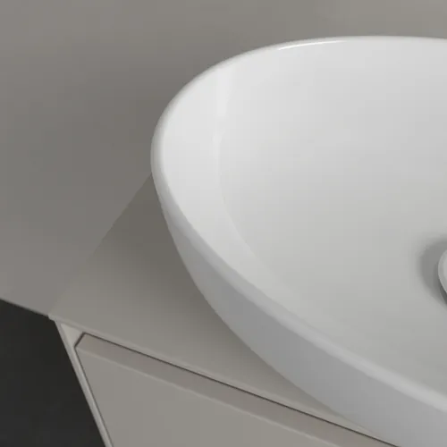 Bild von VILLEROY BOCH Artis Aufsatzwaschbecken, 480 x 325 x 135 mm, Stone White CeramicPlus, ohne Überlauf #438848RW