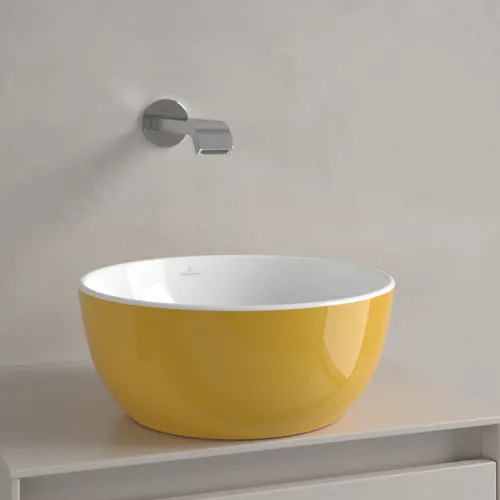 Bild von VILLEROY BOCH Artis Aufsatzwaschbecken, 325 x 325 x 135 mm, Indian Summer, ohne Überlauf #438932BCW9