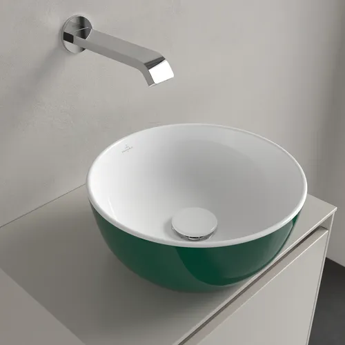 Bild von VILLEROY BOCH Artis Aufsatzwaschbecken, 325 x 325 x 135 mm, Forest, ohne Überlauf #438932BCS7