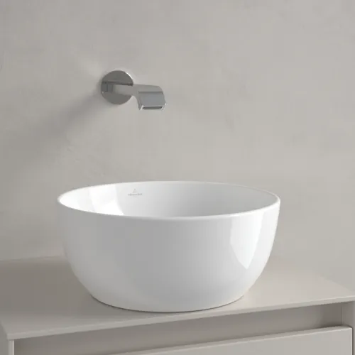 Bild von VILLEROY BOCH Artis Aufsatzwaschbecken, 325 x 325 x 135 mm, Weiß Alpin CeramicPlus, ohne Überlauf #438932R1