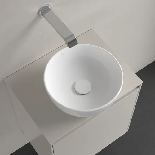 Bild von VILLEROY BOCH Artis Aufsatzwaschbecken, 325 x 325 x 135 mm, Weiß Alpin CeramicPlus, ohne Überlauf #438932R1