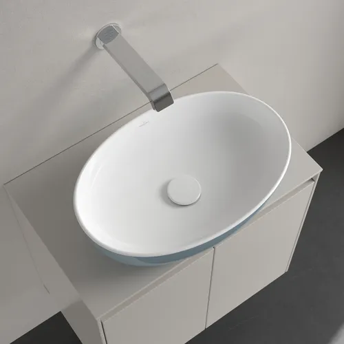 Bild von VILLEROY BOCH Artis Aufsatzwaschbecken, 480 x 325 x 135 mm, Frozen, ohne Überlauf #438848BCS6