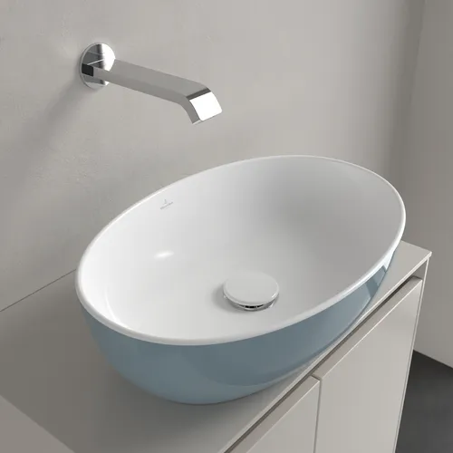 Bild von VILLEROY BOCH Artis Aufsatzwaschbecken, 480 x 325 x 135 mm, Frozen, ohne Überlauf #438848BCS6