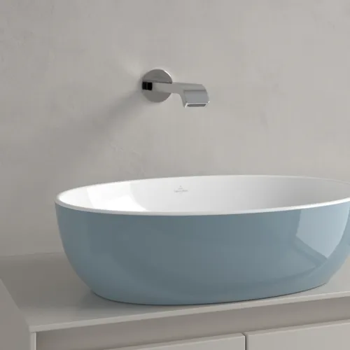 Bild von VILLEROY BOCH Artis Aufsatzwaschbecken, 480 x 325 x 135 mm, Frozen, ohne Überlauf #438848BCS6