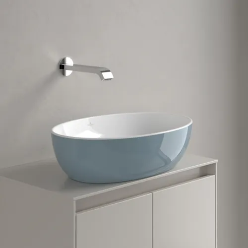 Bild von VILLEROY BOCH Artis Aufsatzwaschbecken, 480 x 325 x 135 mm, Frozen, ohne Überlauf #438848BCS6