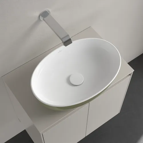 VILLEROY BOCH Artis Aufsatzwaschbecken, 480 x 325 x 135 mm, Sage Green, ohne Überlauf #438848BCS8, Bild 5
