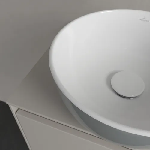 Obrázek VILLEROY BOCH Umyvadlo na desku Artis, 325 x 325 x 135 mm, francouzské lněné provedení, bez přepadu #438932BCT7