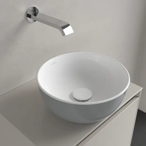 Obrázek VILLEROY BOCH Umyvadlo na desku Artis, 325 x 325 x 135 mm, francouzské lněné provedení, bez přepadu #438932BCT7