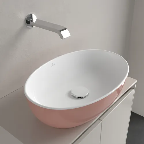 Bild von VILLEROY BOCH Artis Aufsatzwaschbecken, 480 x 325 x 135 mm, Powder, ohne Überlauf #438848BCT0