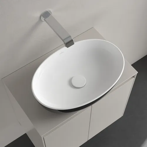 Bild von VILLEROY BOCH Artis Aufsatzwaschbecken, 480 x 325 x 135 mm, Coal Black, ohne Überlauf #438848BCT8