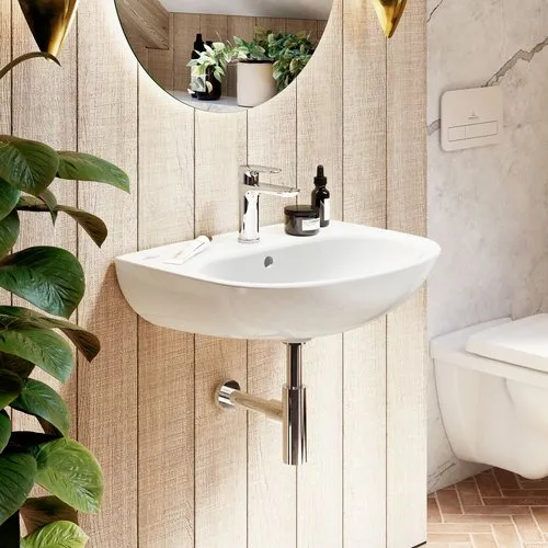 Obrázek VILLEROY BOCH Umyvadlo O.novo, 600 x 460 x 180 mm, bílé Alpine CeramicPlus, bez přepadu #4A4061R1