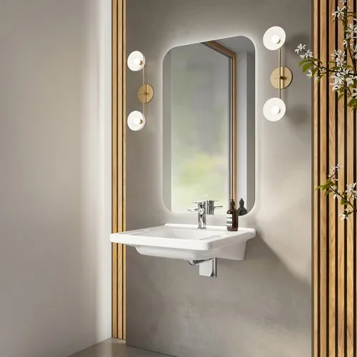 Bild von VILLEROY BOCH ViCare Waschbecken ViCare, 600 x 550 x 180 mm, Weiß Alpin, mit Überlauf #4A686001