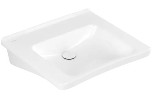 Bild von VILLEROY BOCH ViCare Waschbecken ViCare, 600 x 550 x 180 mm, Weiß Alpin CeramicPlus, ohne Überlauf #4A8063R1