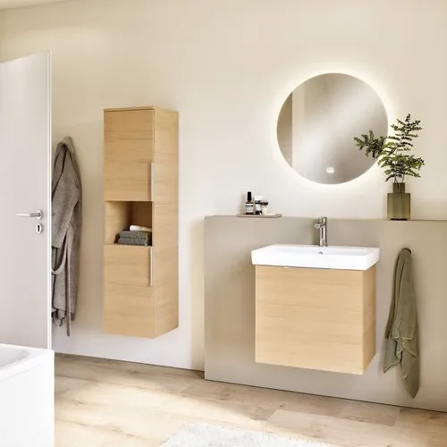 Bild von VILLEROY BOCH Architectura Waschbecken, 600 x 445 x 165 mm, Weiß Alpin CeramicPlus, mit Überlauf #4A8760R1