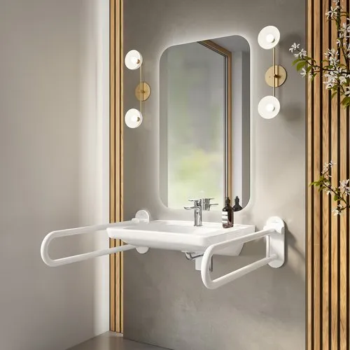 Bild von VILLEROY BOCH ViCare Waschbecken ViCare, 650 x 550 x 190 mm, Weiß Alpin CeramicPlus, ohne Überlauf #517868R1