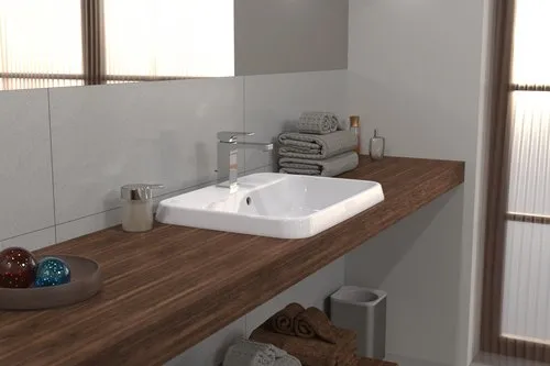 Bild von VILLEROY BOCH Architectura Einbauwaschbecken, 600 x 450 x 170 mm, Weiß Alpin, mit Überlauf, Unterseite nicht glasiert #5A676001