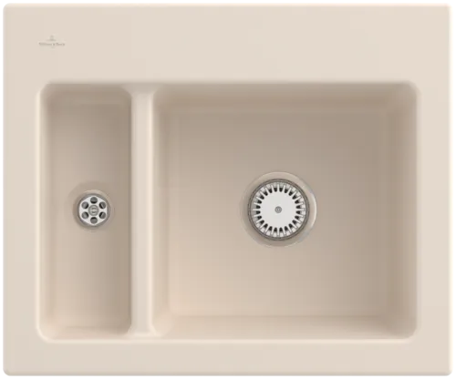Obrázek VILLEROY BOCH Subway 60 XM Built-in sink, included Waste system hand-operated, of Ceramic, 620 x 510 mm, Ivory CeramicPlus #678001FU