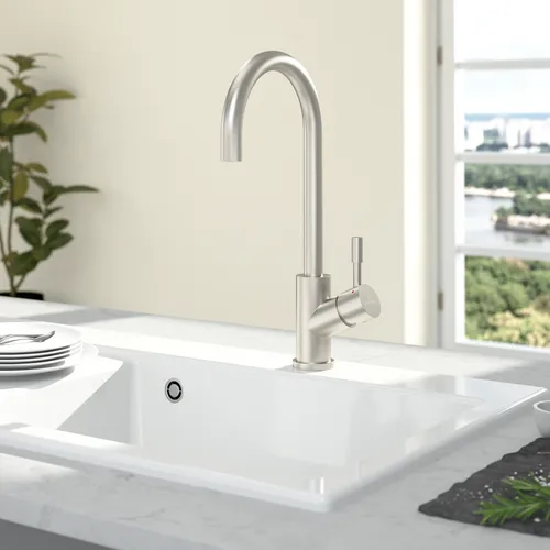 Obrázek VILLEROY BOCH Umbrella Kitchen tap, of Stainless steel, Solid stainless steel #925300LC