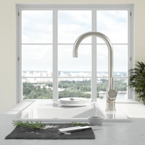 Obrázek VILLEROY BOCH Umbrella Kitchen tap, of Stainless steel, Solid stainless steel #925300LC