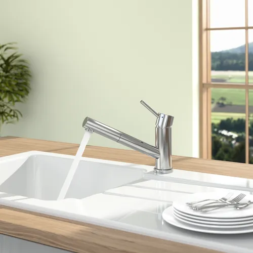 Obrázek VILLEROY BOCH Como Shower Kitchen tap, of Stainless steel, stainless steel massive polished #925200LE