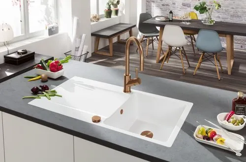 Obrázek VILLEROY BOCH Umbrella Kitchen tap, of Stainless steel, Bronze #92530004
