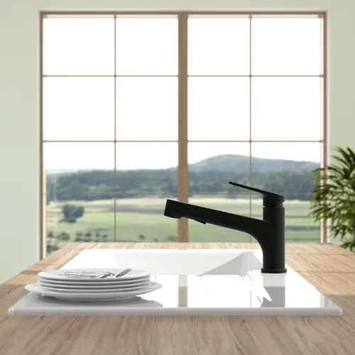 Obrázek VILLEROY BOCH Junis Shower Kitchen tap, of Stainless steel, Matt Black #92810006