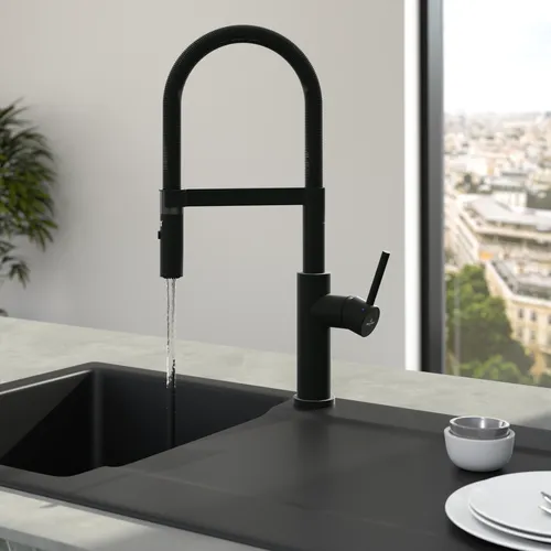 Obrázek VILLEROY BOCH Steel Expert 2.0 Kitchen tap, of Stainless steel, Matt Black #92800006