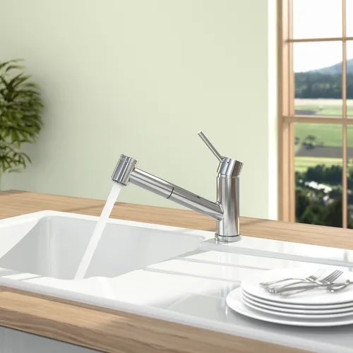 Obrázek VILLEROY BOCH Como Switch Kitchen tap, of Stainless steel, stainless steel massive polished #927200LE