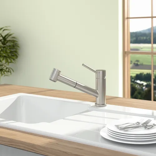 Obrázek VILLEROY BOCH Como Switch Kitchen tap, of Stainless steel, Solid stainless steel #927200LC