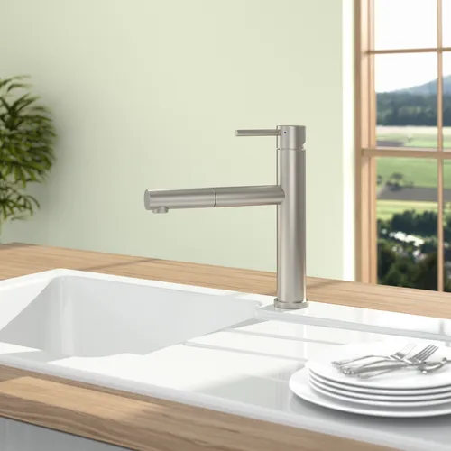 Obrázek VILLEROY BOCH Como Sky Shower Kitchen tap, of Stainless steel, Solid stainless steel #927900LC