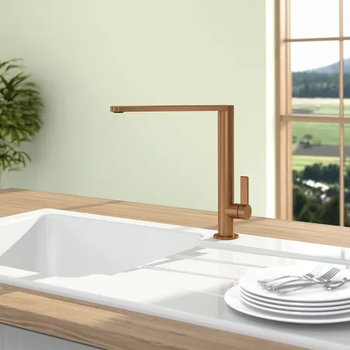 Obrázek VILLEROY BOCH Finera Kitchen tap, of Stainless steel, Bronze #92700004