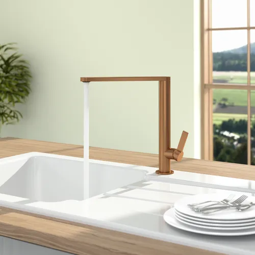 Obrázek VILLEROY BOCH Finera Kitchen tap, of Stainless steel, Bronze #92700004