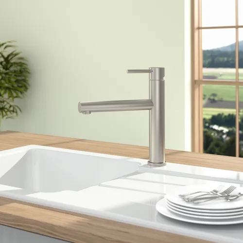 Bild von VILLEROY BOCH Como Sky Küchenarmatur, aus Edelstahl, Edelstahl massiv #927800LC