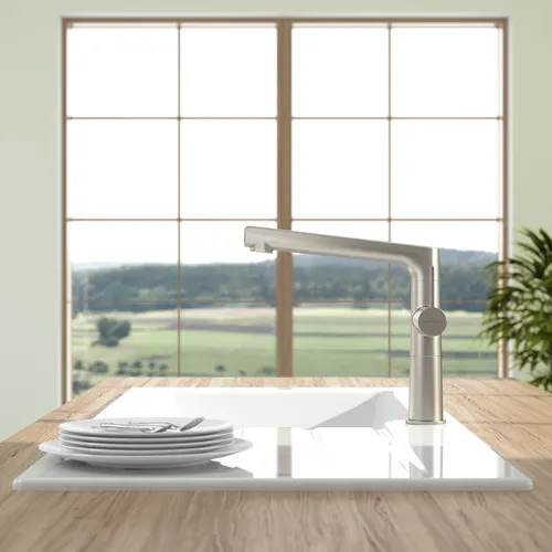 Bild von VILLEROY BOCH Sorano Sky Küchenarmatur, aus Edelstahl, Edelstahl massiv #926700LC