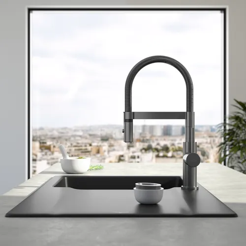 Bild von VILLEROY BOCH Steel Expert Compact Küchenarmatur, aus Edelstahl, Anthracite #92730005