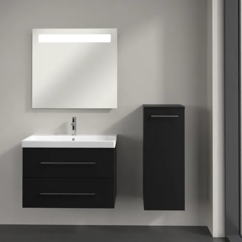 Bild von VILLEROY BOCH Avento Seitenschrank, 1 Tür, 347 x 888 x 405 mm, Volcano Black #A89501VL