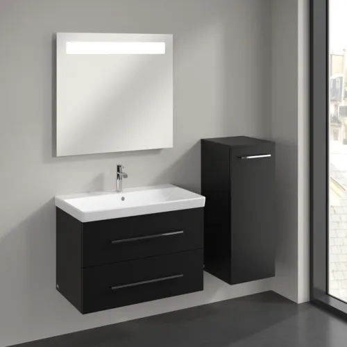 Bild von VILLEROY BOCH Avento Seitenschrank, 1 Tür, 347 x 888 x 405 mm, Volcano Black #A89501VL
