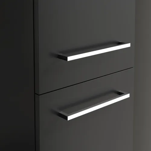 Bild von VILLEROY BOCH Avento Hochschrank, 2 Türen, 346 x 1760 x 404 mm, Volcano Black #A89401VL