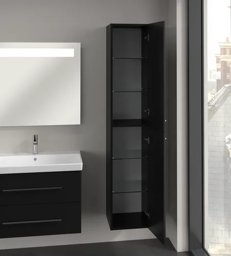 Bild von VILLEROY BOCH Avento Hochschrank, 2 Türen, 346 x 1760 x 404 mm, Volcano Black #A89401VL