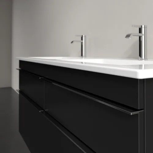 Bild von VILLEROY BOCH Venticello Waschbeckenunterschrank, 4 Auszüge, 1253 x 590 x 502 mm, Volcano Black / Volcano Black #A93001VL